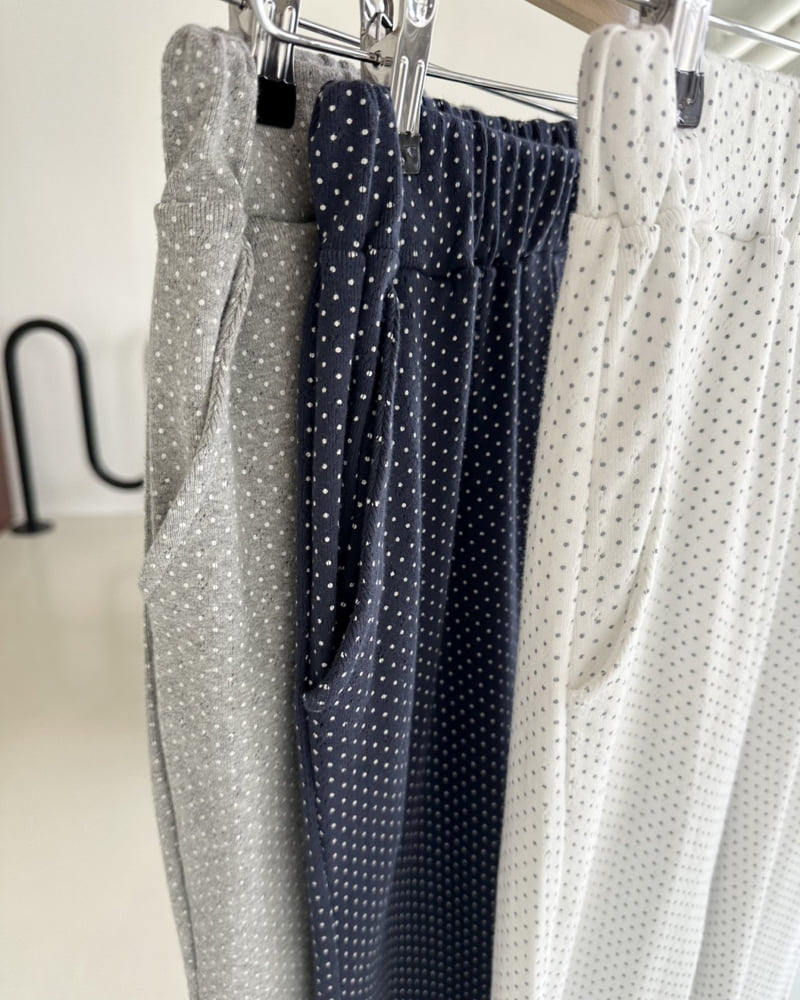 Dress U - Korean Women Fashion - #momslook - Dot Lace Bootcut Pants - 10
