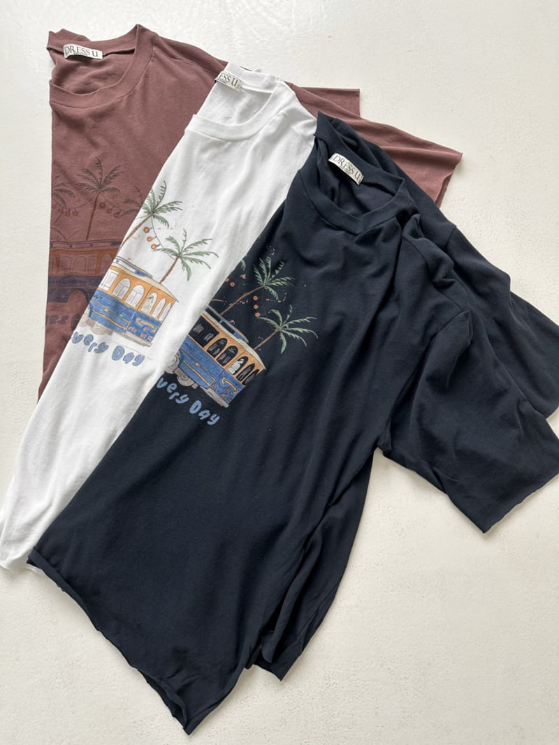 Dress U - Korean Women Fashion - #momslook - Everyday Digital Tee - 7