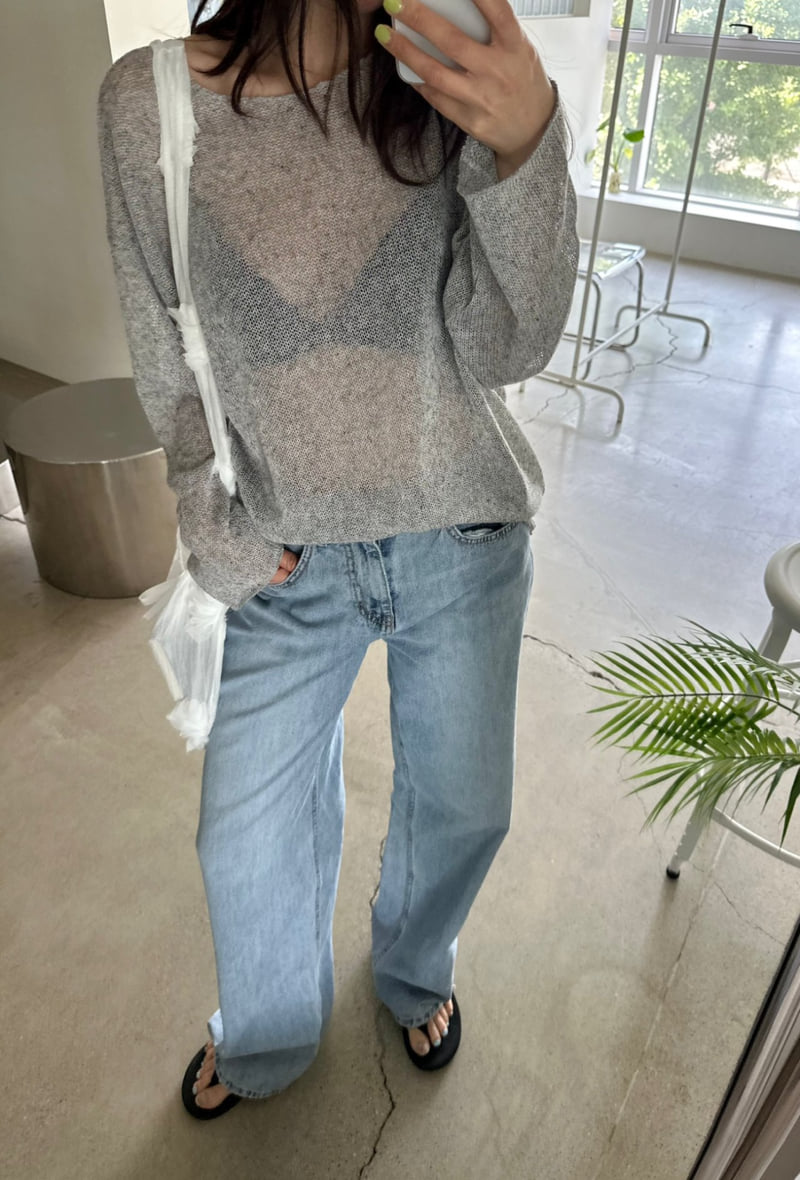 Dress U - Korean Women Fashion - #momslook - Loose Fit Linen Knit - 2