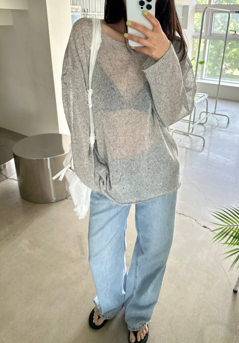 Dress U - Korean Women Fashion - #momslook - Loose Fit Linen Knit - 3