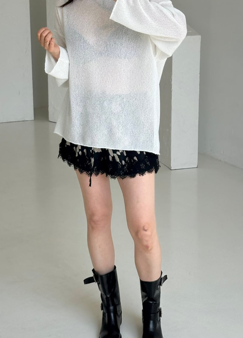 Dress U - Korean Women Fashion - #momslook - Leopard Lace Pants - 6
