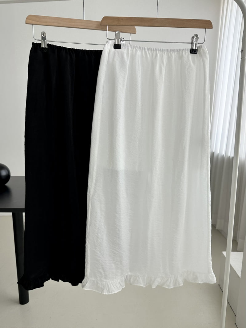 Dress U - Korean Women Fashion - #momslook - Satin Shirring Skirt - 6