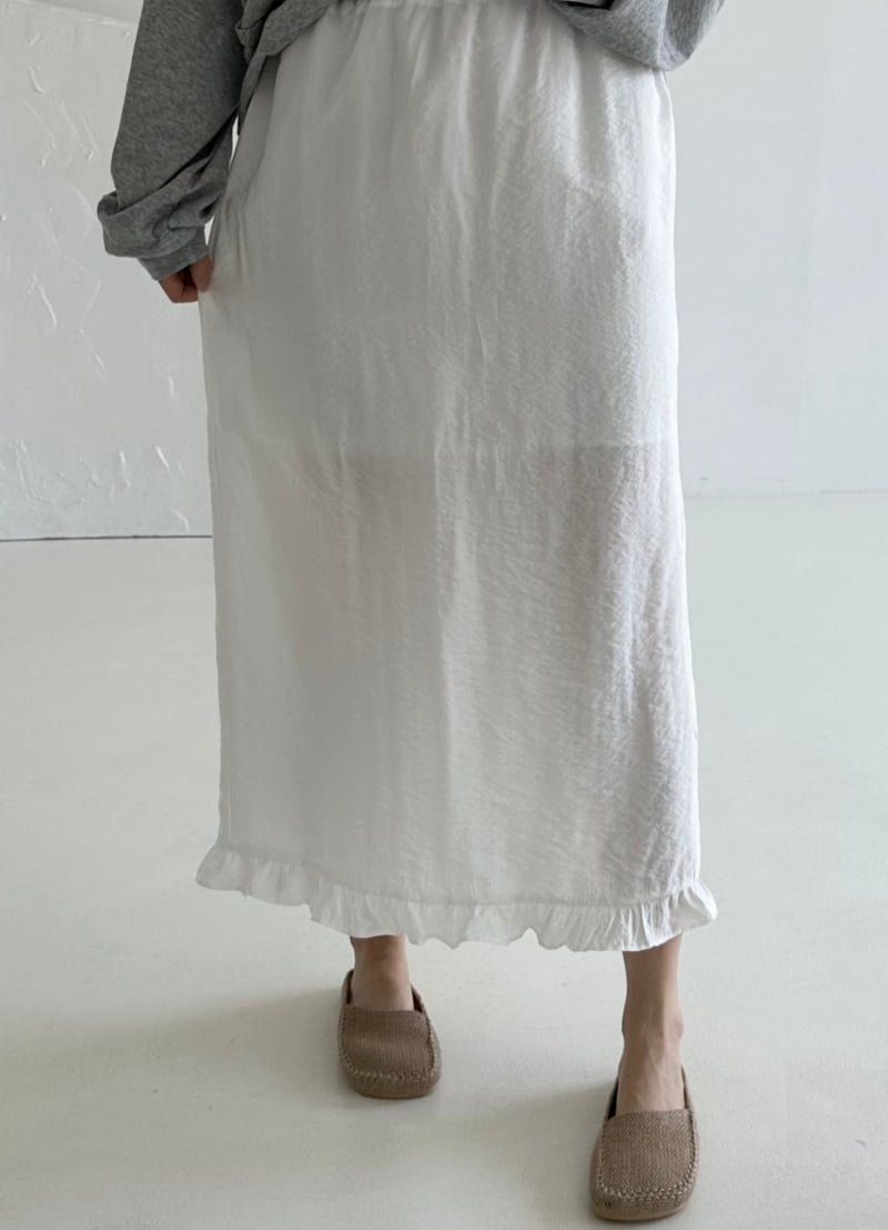 Dress U - Korean Women Fashion - #momslook - Satin Shirring Skirt - 8