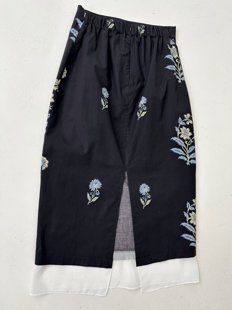 Dress U - Korean Women Fashion - #womensfashion - Floral Chiffon Skirt - 4