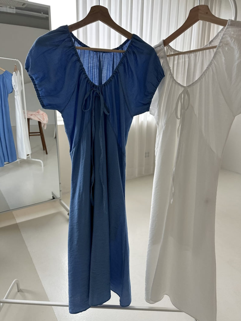 Dress U - Korean Women Fashion - #momslook - Marine Strap One-Piece - 3