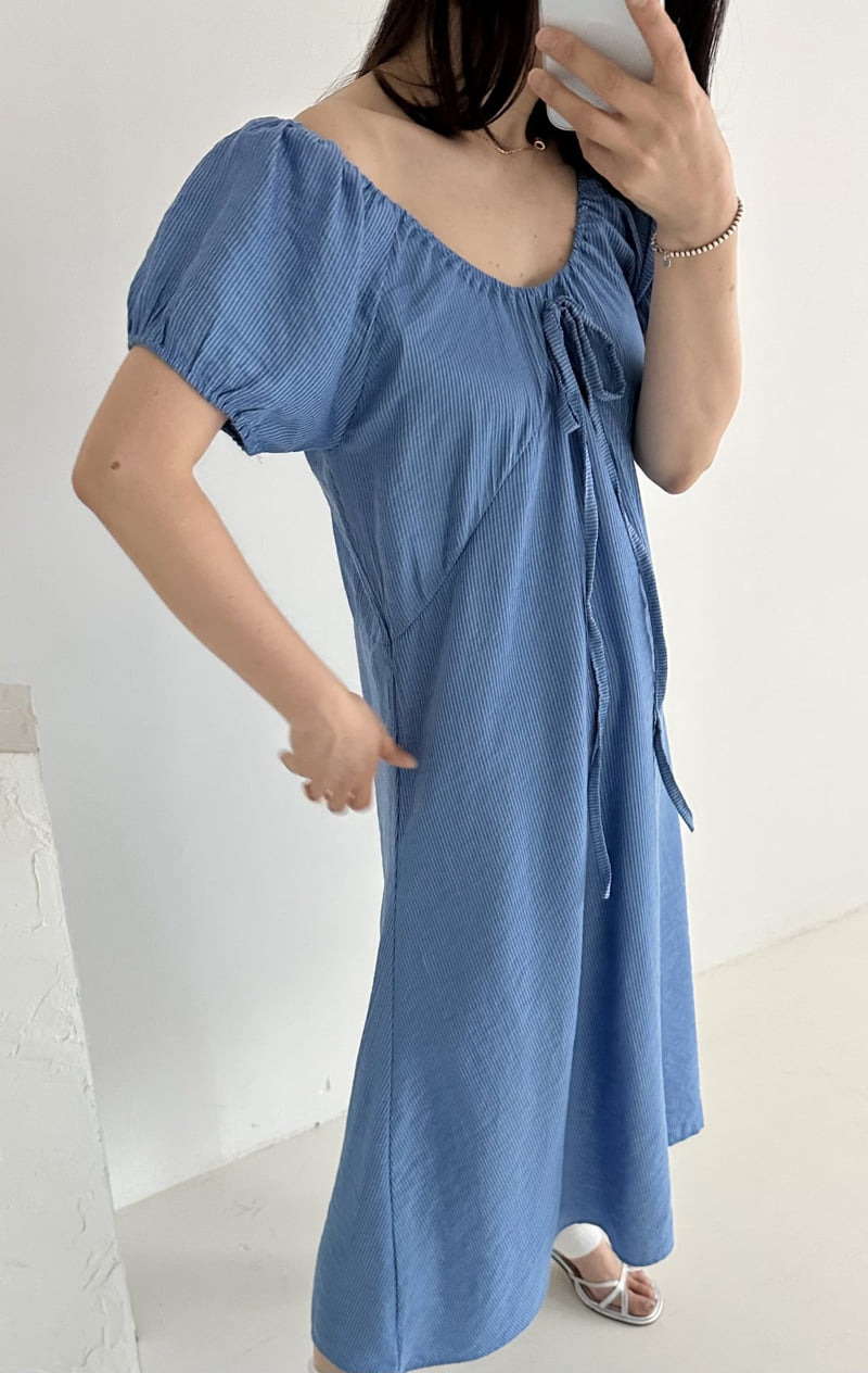 Dress U - Korean Women Fashion - #momslook - Marine Strap One-Piece - 5