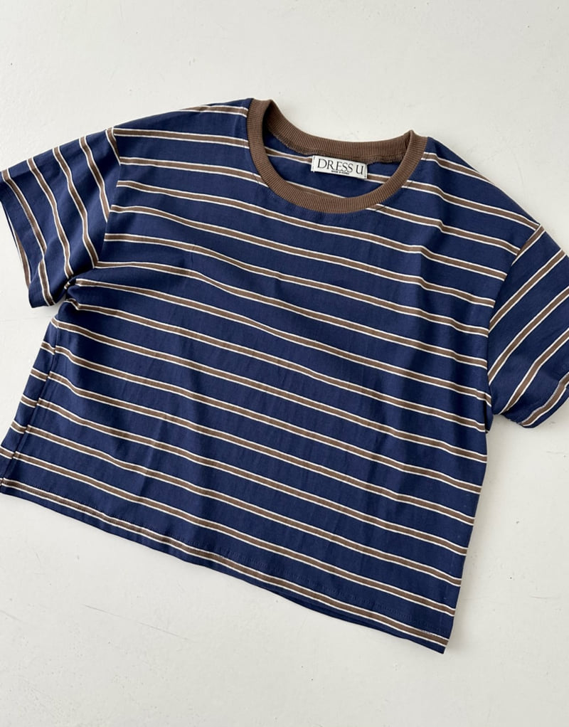Dress U - Korean Women Fashion - #momslook - Color Collar Tee - 2