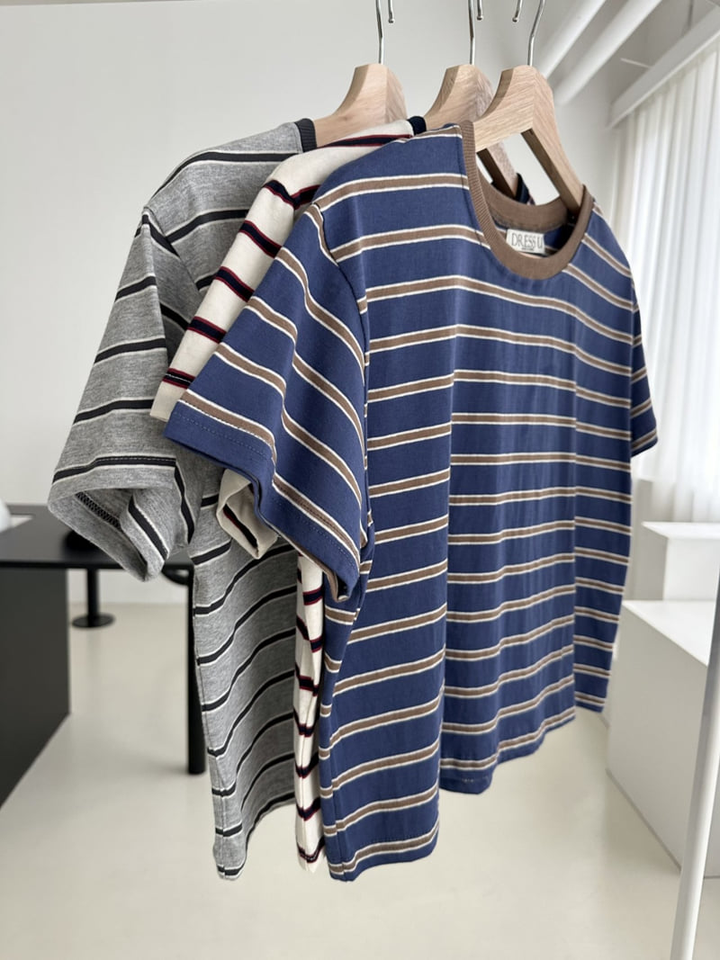Dress U - Korean Women Fashion - #womensfashion - Color Collar Tee - 4
