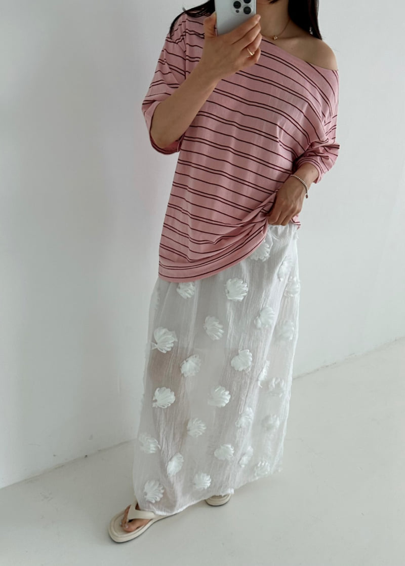 Dress U - Korean Women Fashion - #momslook - Embroidered Flower Skirt - 9