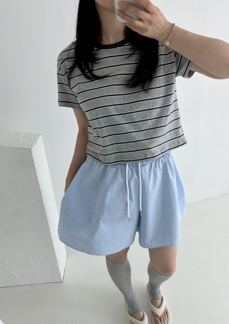 Dress U - Korean Women Fashion - #momslook - Crisp Stripe Skort - 8