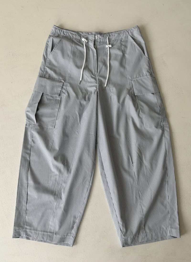 Dress U - Korean Women Fashion - #pursuepretty - Striped Cargo Pants - 6