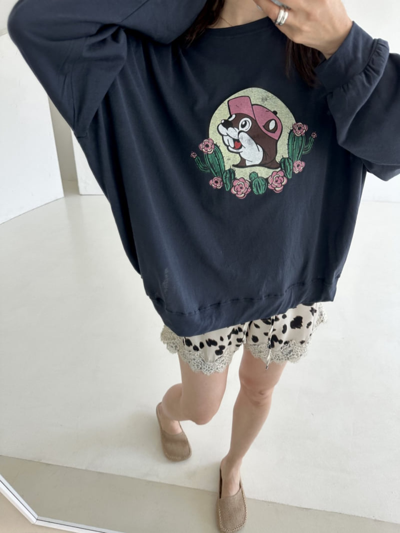 Dress U - Korean Women Fashion - #pursuepretty - Squirrel Print Tee
