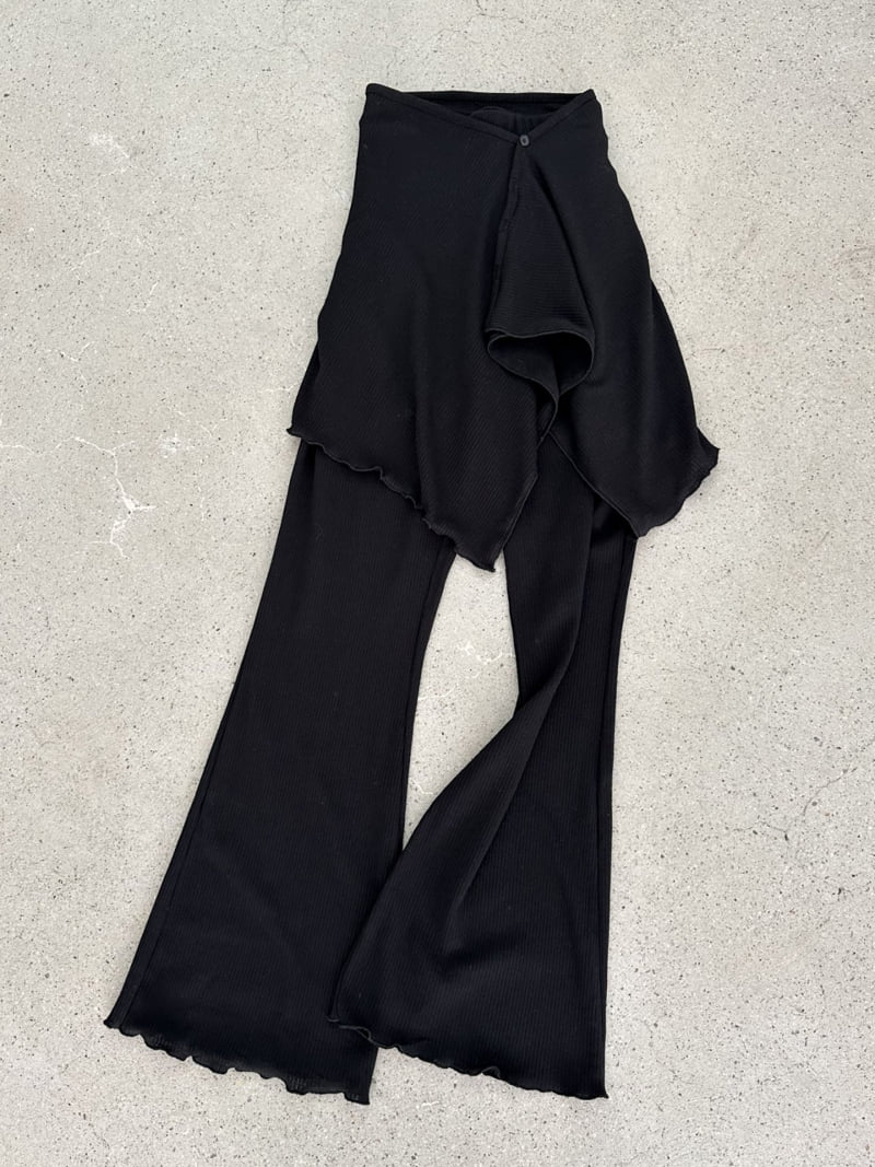 Dress U - Korean Women Fashion - #restrostyle - Layered Wrap Bootcut Set