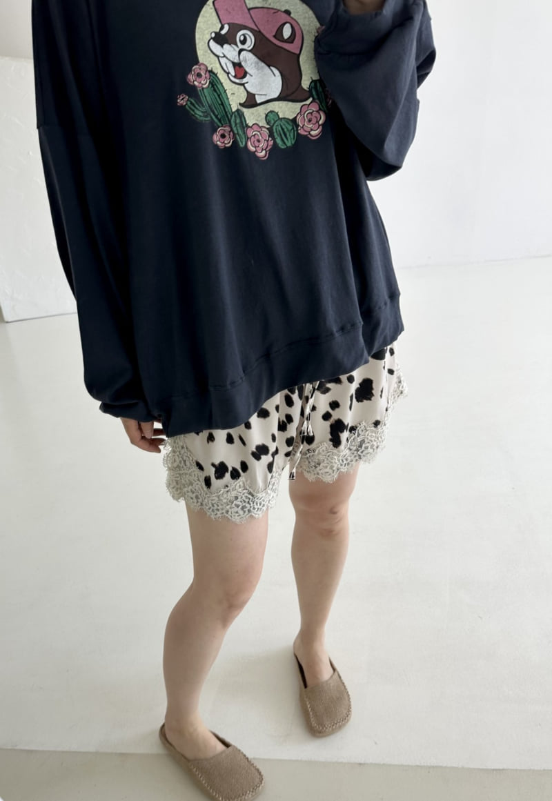 Dress U - Korean Women Fashion - #romanticstyle - Squirrel Print Tee - 3