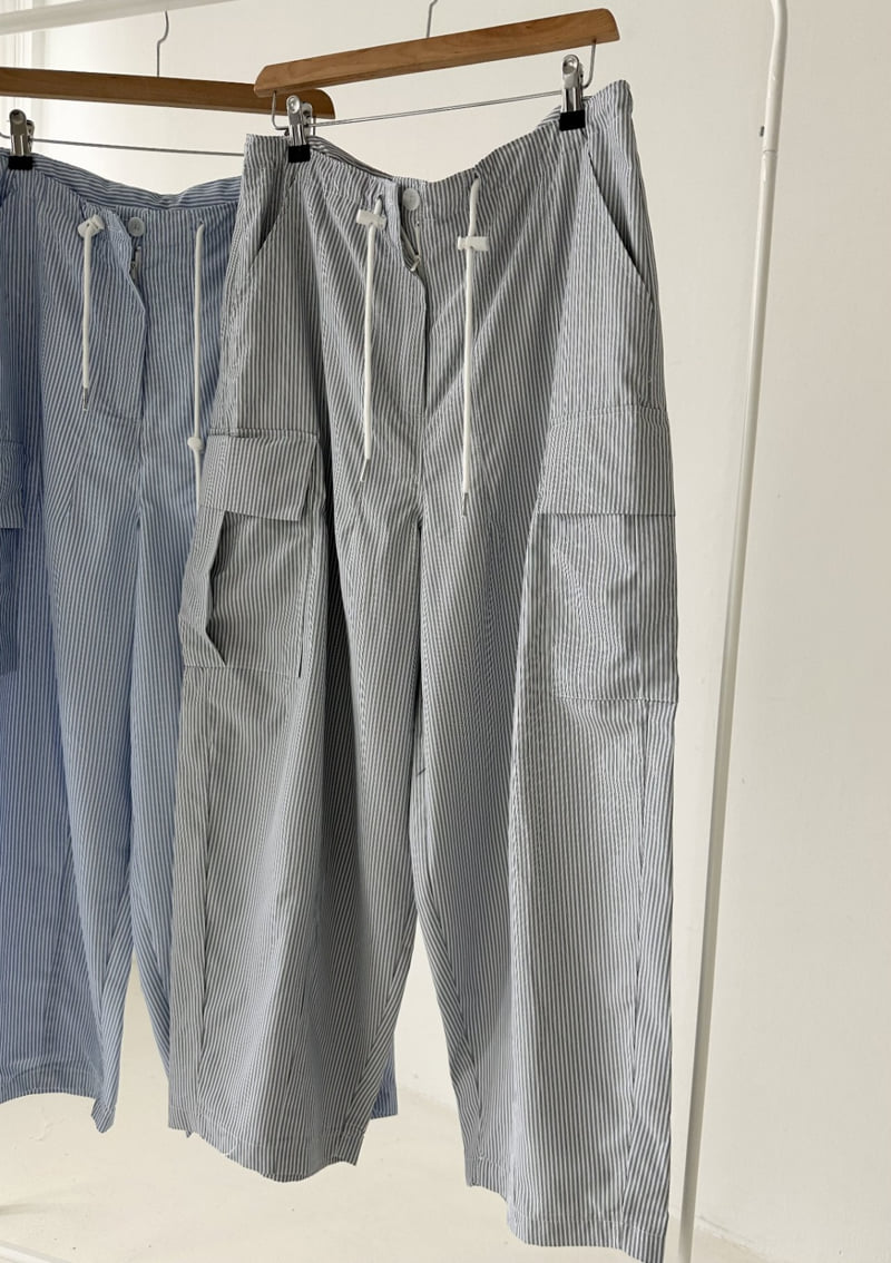 Dress U - Korean Women Fashion - #shopsmall - Striped Cargo Pants - 9