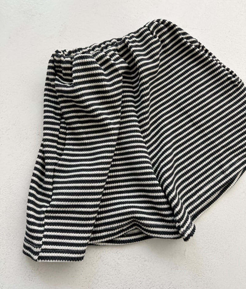 Dress U - Korean Women Fashion - #shopsmall - Waffle Stripe Shorts - 2