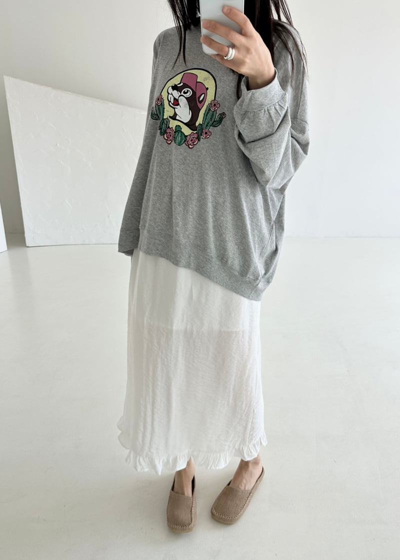 Dress U - Korean Women Fashion - #thatsdarling - Squirrel Print Tee - 5