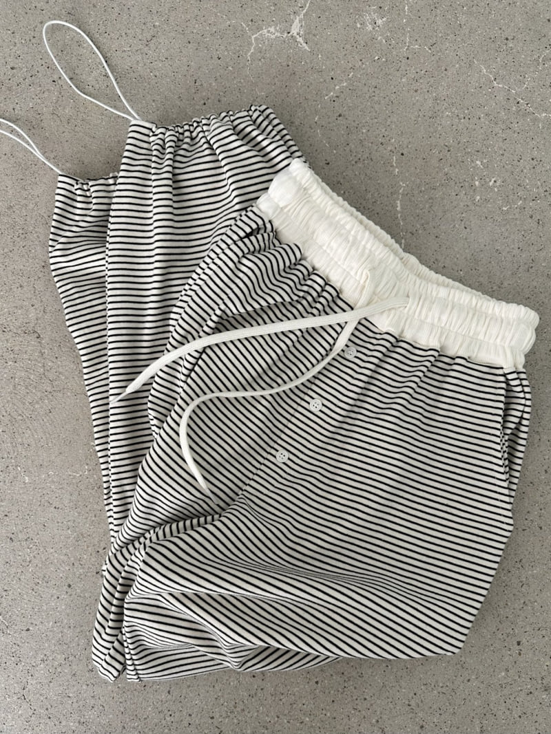 Dress U - Korean Women Fashion - #thatsdarling - Striped Washed Pants - 5