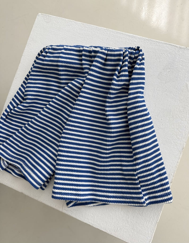 Dress U - Korean Women Fashion - #thatsdarling - Waffle Stripe Shorts - 3