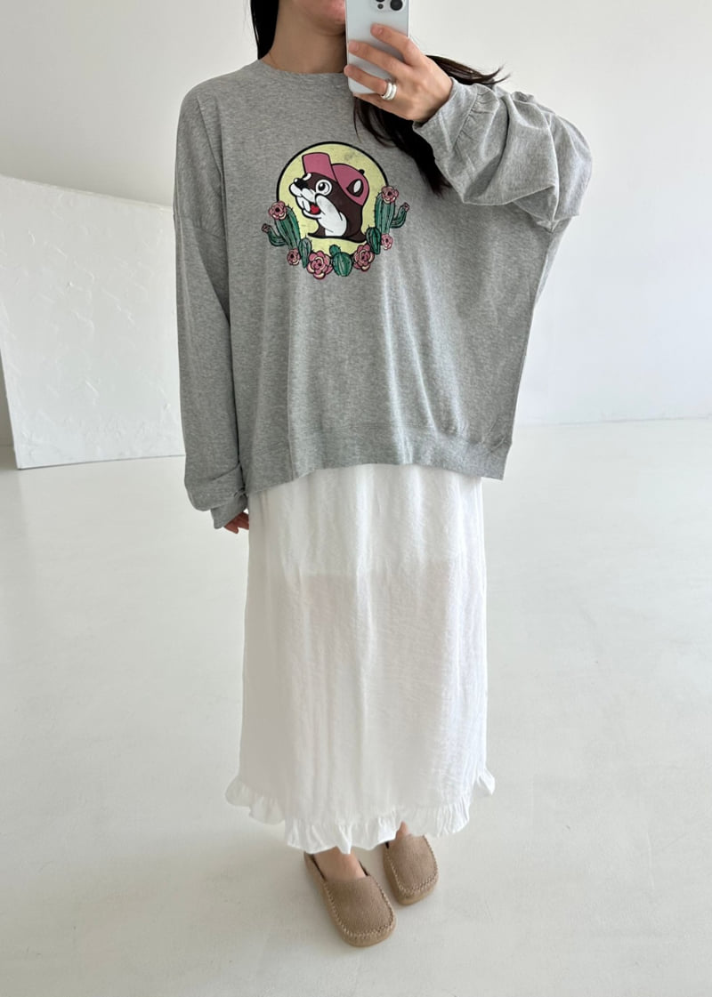 Dress U - Korean Women Fashion - #thelittlethings - Squirrel Print Tee - 6