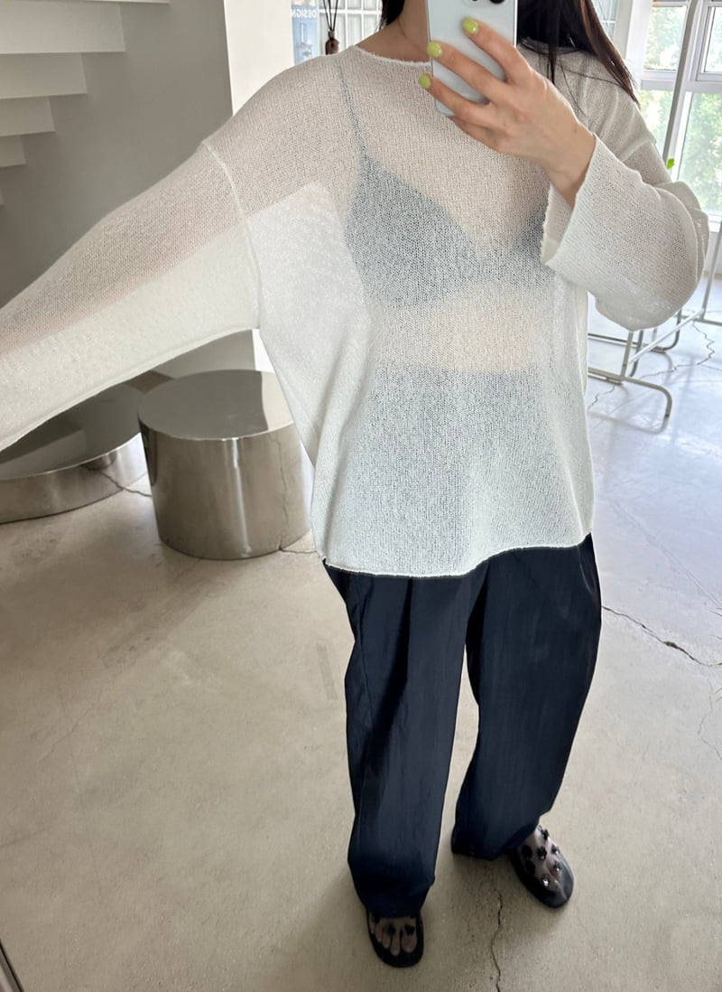 Dress U - Korean Women Fashion - #vintagekidsstyle - Loose Fit Linen Knit - 7