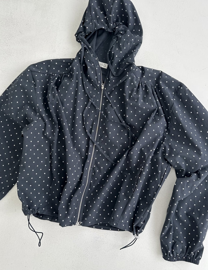Dress U - Korean Women Fashion - #womensfashion - Windbreaker Dot Jacket