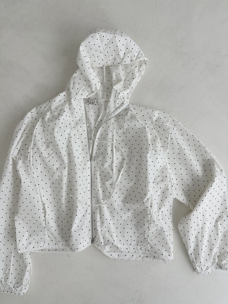 Dress U - Korean Women Fashion - #womensfashion - Windbreaker Dot Jacket - 5