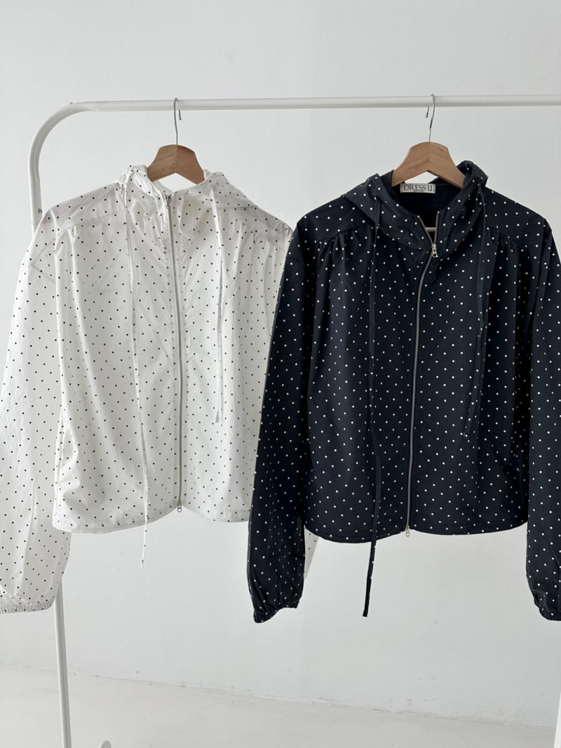 Dress U - Korean Women Fashion - #womensfashion - Windbreaker Dot Jacket - 7