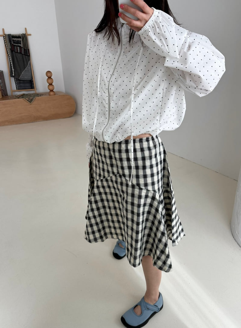 Dress U - Korean Women Fashion - #womensfashion - Windbreaker Dot Jacket - 9