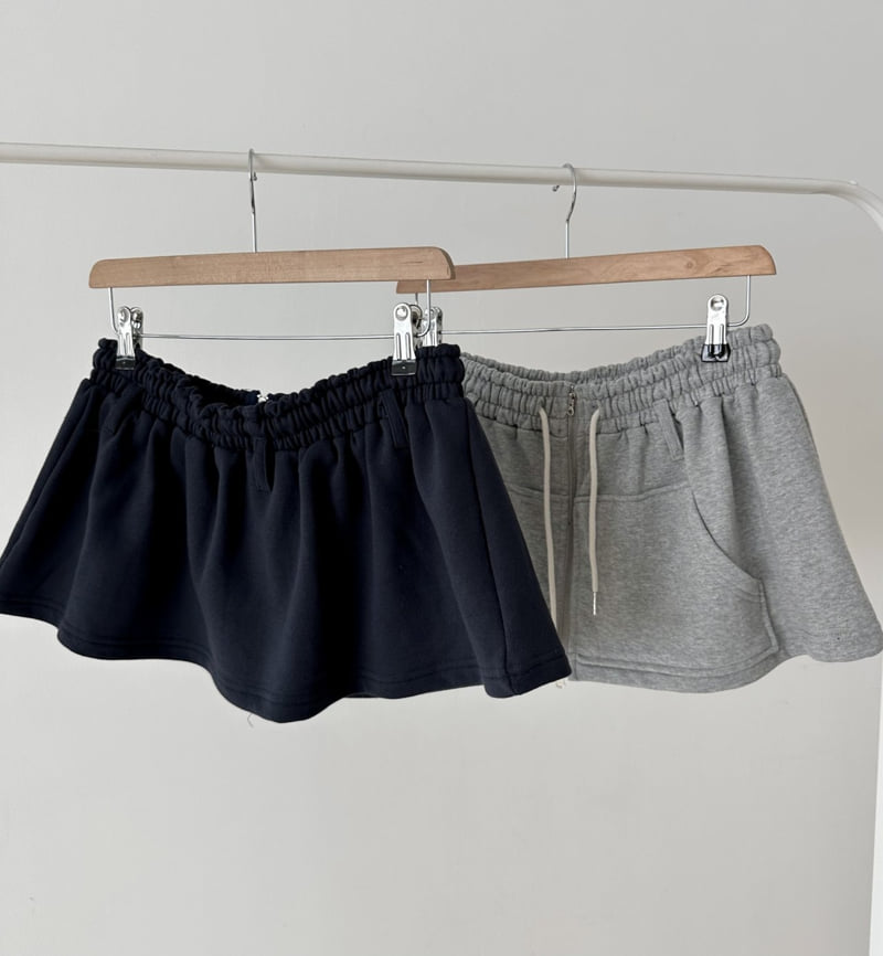Dress U - Korean Women Fashion - #womensfashion - Zipper Sweat Wrap Skirt - 2
