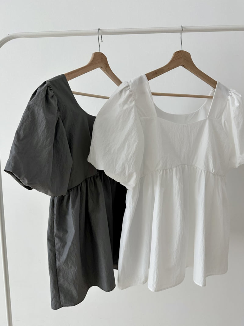 Dress U - Korean Women Fashion - #womensfashion - Crisp Puff Blouse - 12