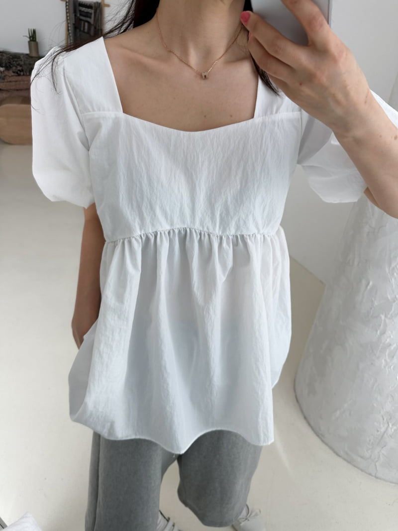 Dress U - Korean Women Fashion - #womensfashion - Crisp Puff Blouse - 2