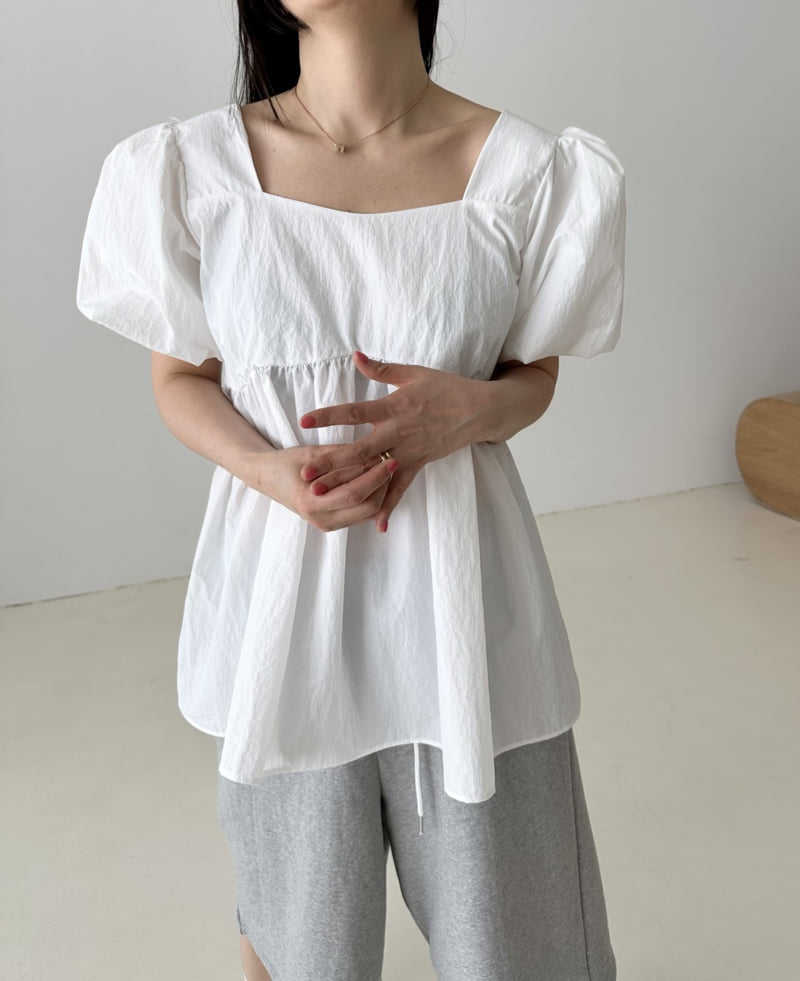 Dress U - Korean Women Fashion - #womensfashion - Crisp Puff Blouse - 6
