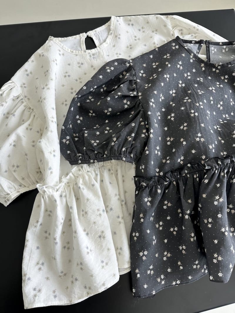 Dress U - Korean Women Fashion - #womensfashion - Floral Shirring Blouse - 11