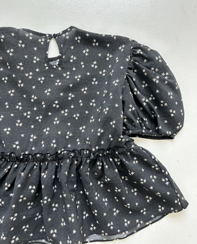 Dress U - Korean Women Fashion - #womensfashion - Floral Shirring Blouse - 7
