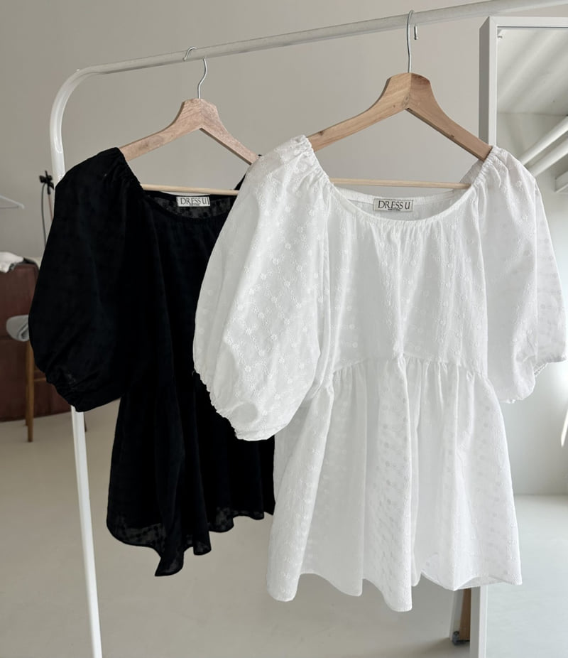 Dress U - Korean Women Fashion - #womensfashion - Embroidered Lace Blouse - 6
