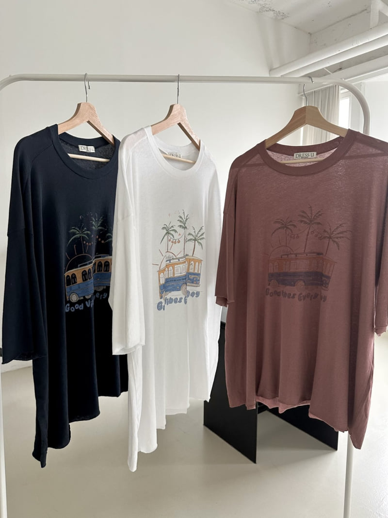 Dress U - Korean Women Fashion - #momslook - Everyday Digital Tee - 4