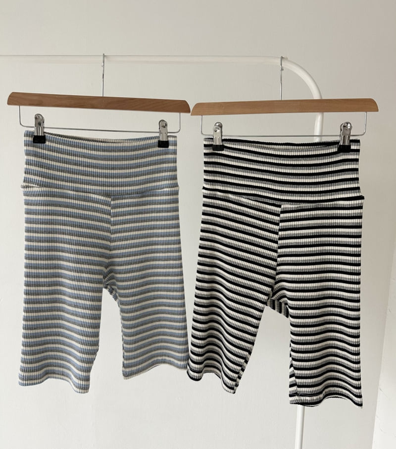 Dress U - Korean Women Fashion - #womensfashion - Striped Biker Shorts