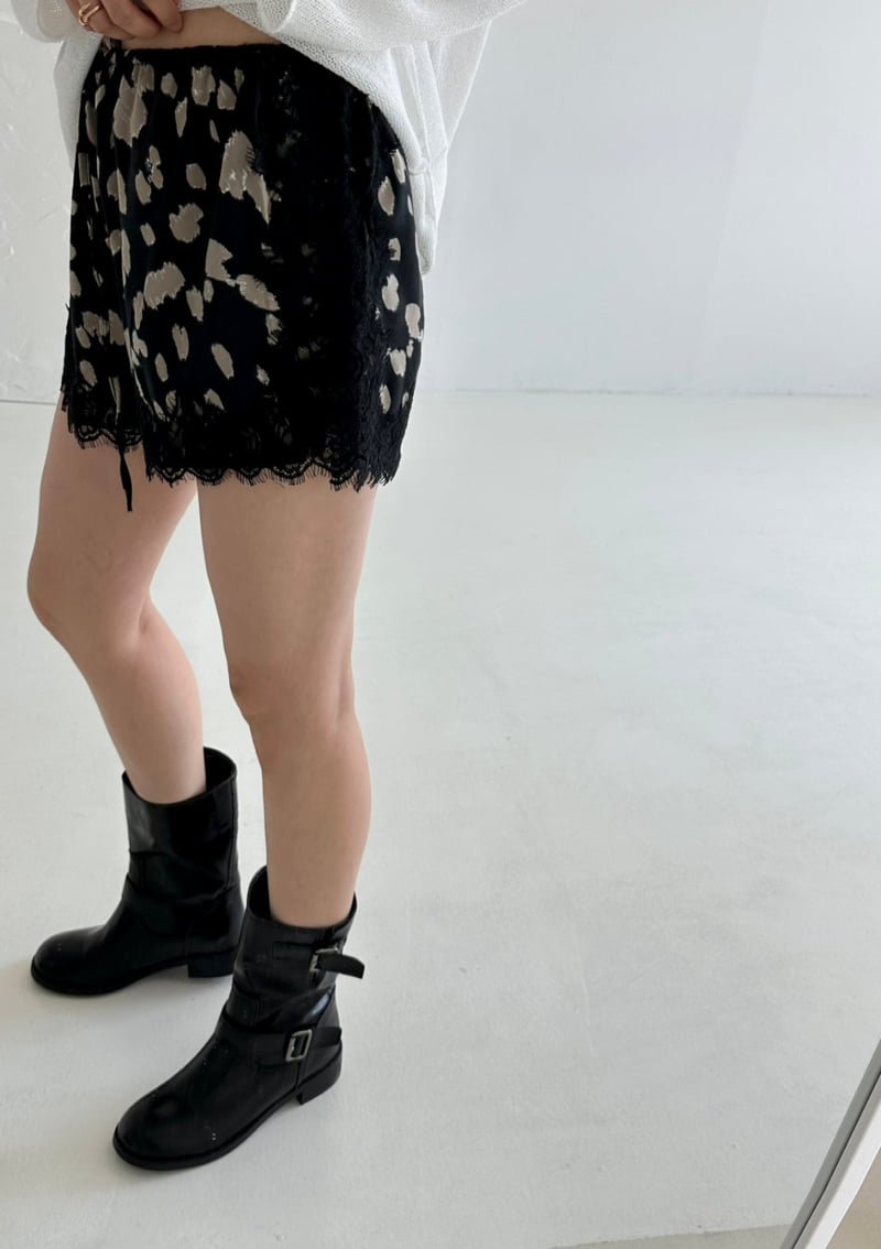 Dress U - Korean Women Fashion - #womensfashion - Leopard Lace Pants - 7