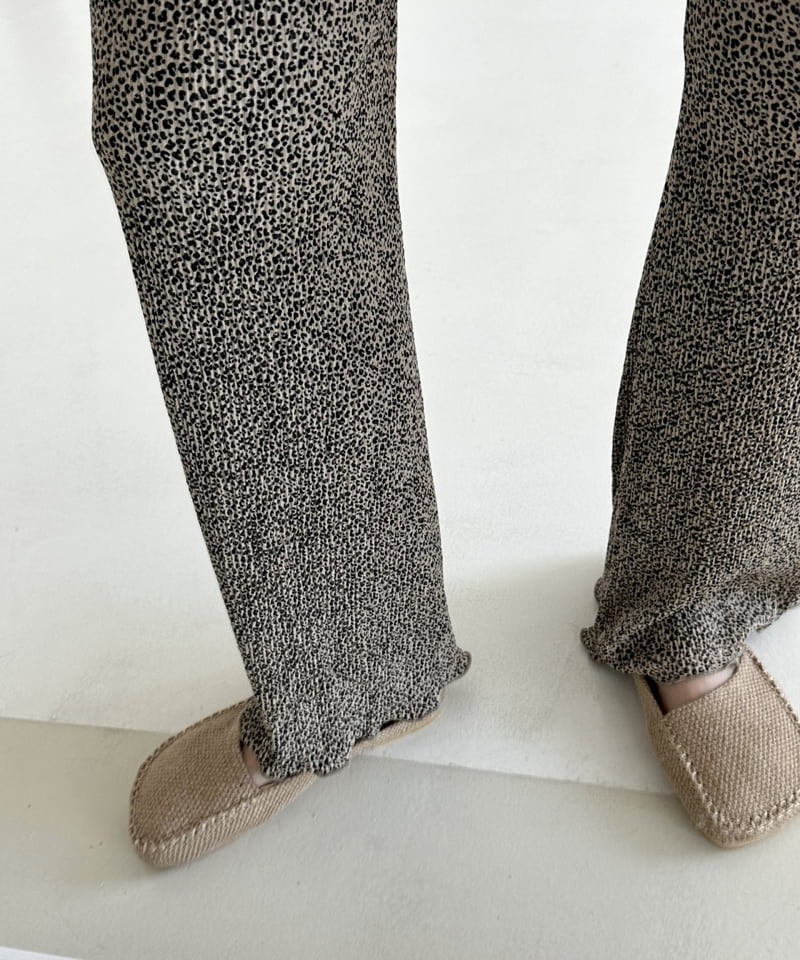 Dress U - Korean Women Fashion - #womensfashion - Leopard Wave Pants - 12