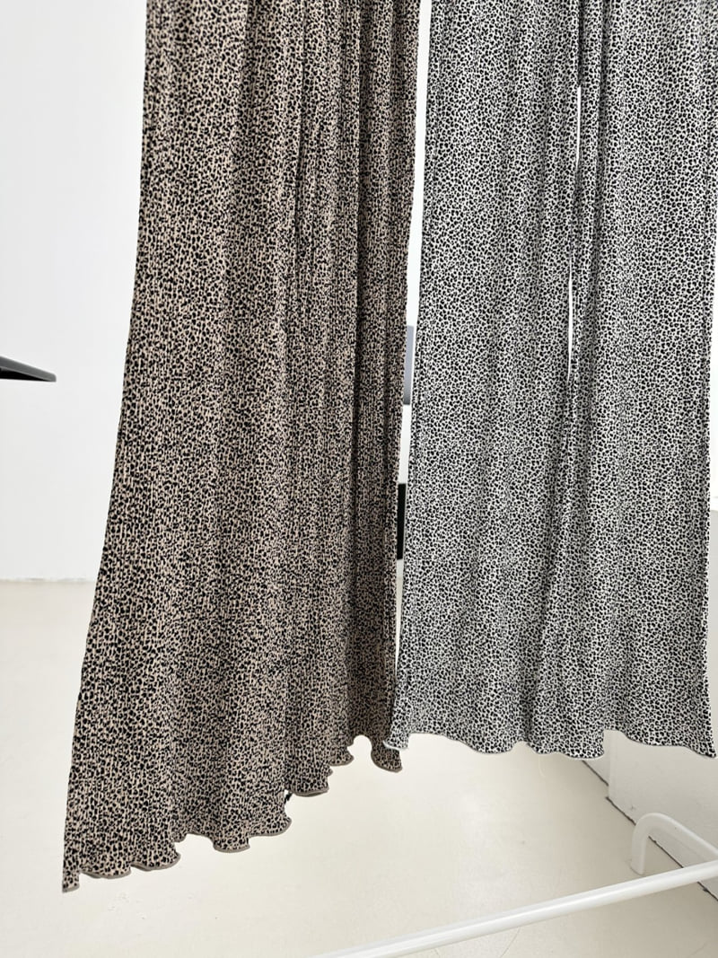 Dress U - Korean Women Fashion - #womensfashion - Leopard Wave Pants - 8