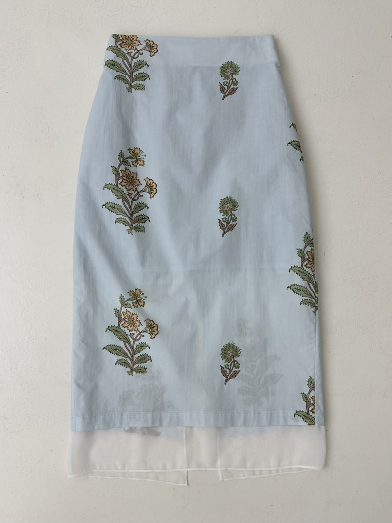 Dress U - Korean Women Fashion - #womensfashion - Floral Chiffon Skirt - 5
