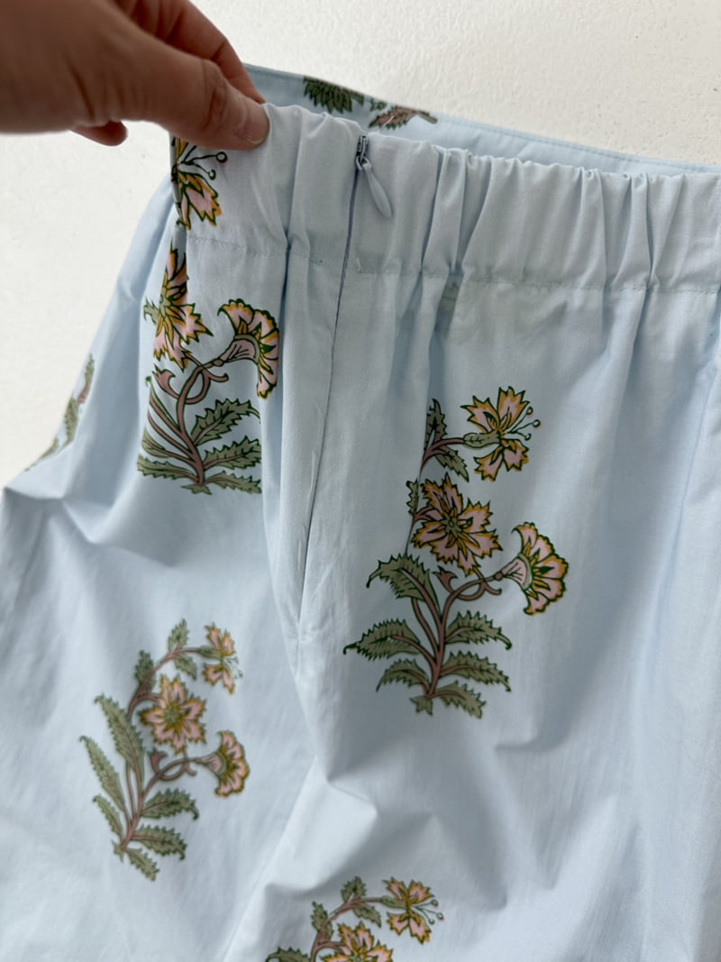 Dress U - Korean Women Fashion - #womensfashion - Floral Chiffon Skirt - 7