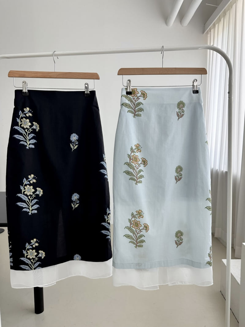 Dress U - Korean Women Fashion - #womensfashion - Floral Chiffon Skirt - 9