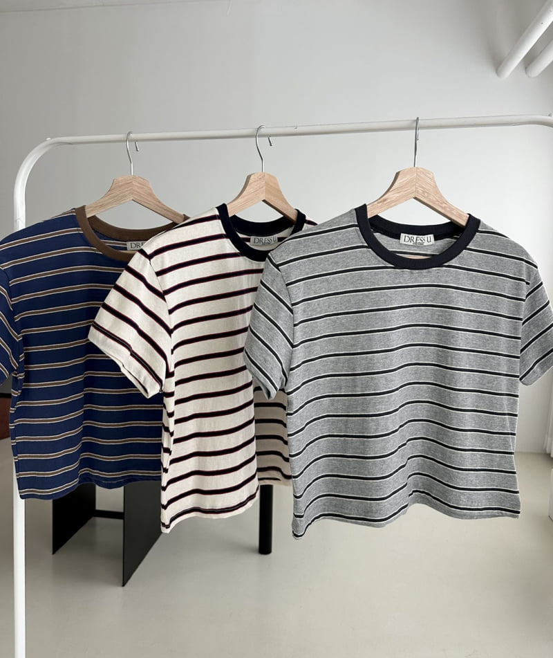 Dress U - Korean Women Fashion - #womensfashion - Color Collar Tee - 7
