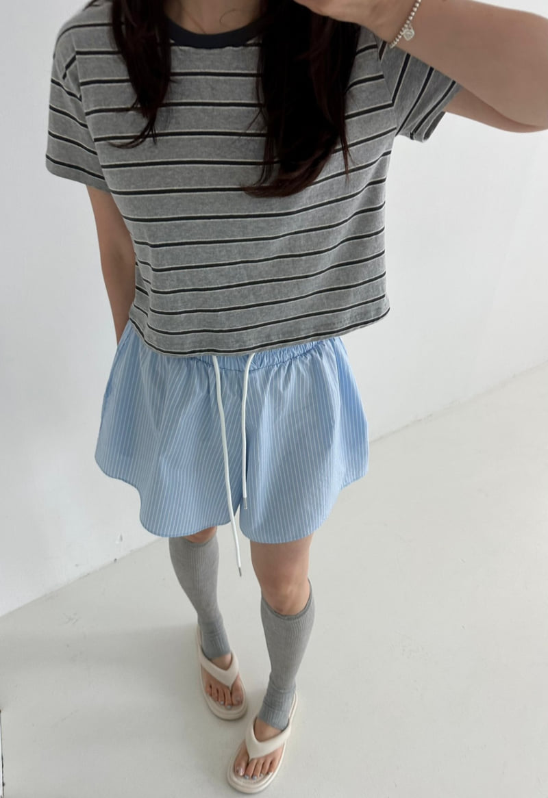 Dress U - Korean Women Fashion - #womensfashion - Color Collar Tee - 9