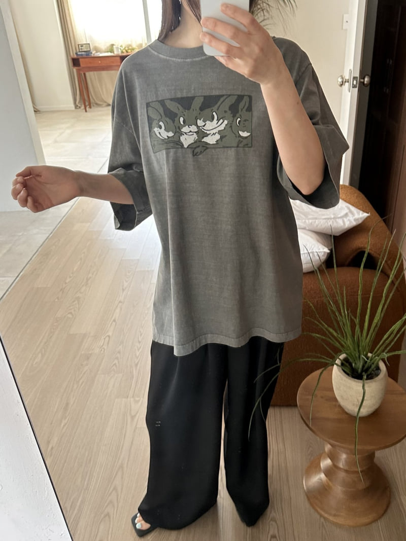 Dress U - Korean Women Fashion - #womensfashion - Pigment Rabbit Tee - 7