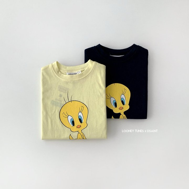 Dsaint - Korean Children Fashion - #Kfashion4kids - Tweety Drop One-piece - 3