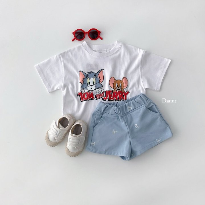 Dsaint - Korean Children Fashion - #Kfashion4kids - Pretty Ribbon Jean Pants - 8