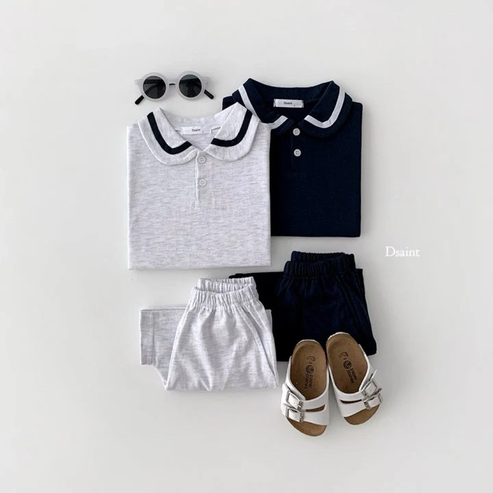 Dsaint - Korean Children Fashion - #stylishchildhood - Sailor Top Bottom Set - 4